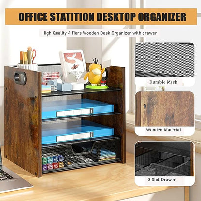 Boershun Wood Desk Organizer - Image 5