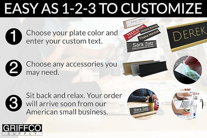 Made in USA Personalized Desk Name Plate – Custom Engraved Office Sign - Image 2