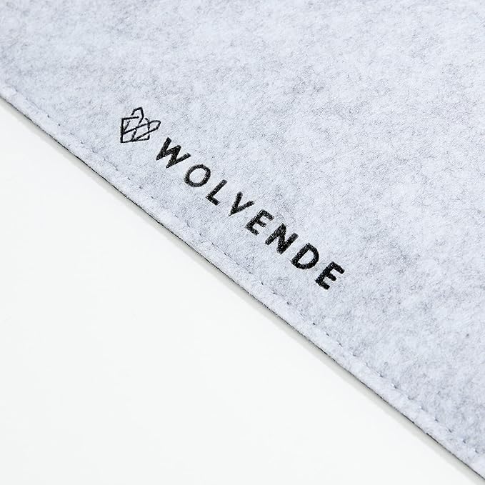 Wolvende Premium Felt Desk Mat | Small 12" x 27.5" | Multifunctional Desk Pad - Image 4