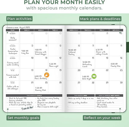 Clever Fox Planner Large – Undated Weekly & Monthly Planner - Image 7