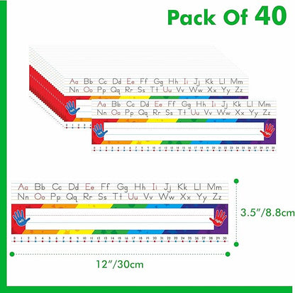 40 PCS Desk Nameplates, Waterproof Desk Name Tags - Image 2