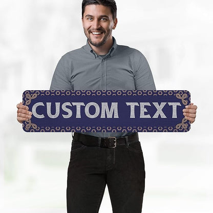 Custom Sign, Custom Street Sign, 11 Font Colors, 13 Font Styles, 4 Hole Options - Image 2