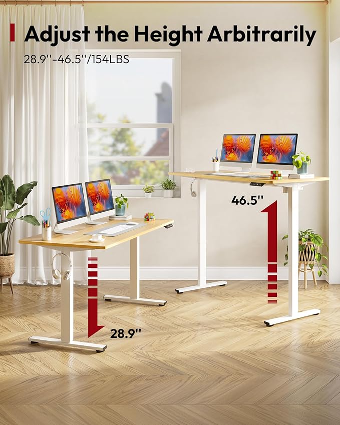SANODESK Electric Standing Desk 60 x 24 Inches Whole-Piece Desktop Height - Image 8