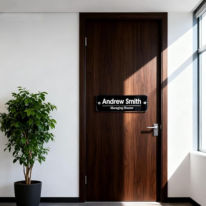 Personalized Office Wall Name Plate Sign Custom Door Name Plate Office Gifts - Image 5
