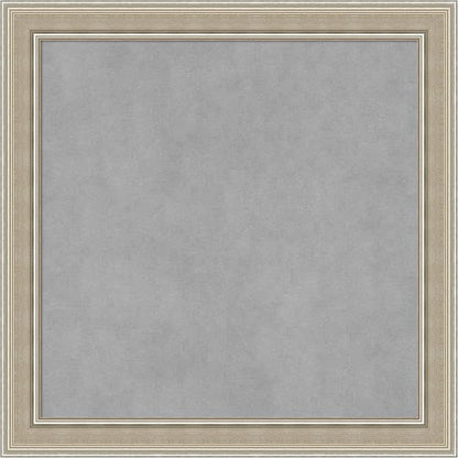 Amanti Art Silver Framed Magnetic Board 24x24 Medium Vision Board by AmantiArt