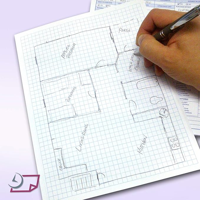 Graph Paper Pad for Blueprint Drawings, Engineering Drawing, and Planning - Image 8