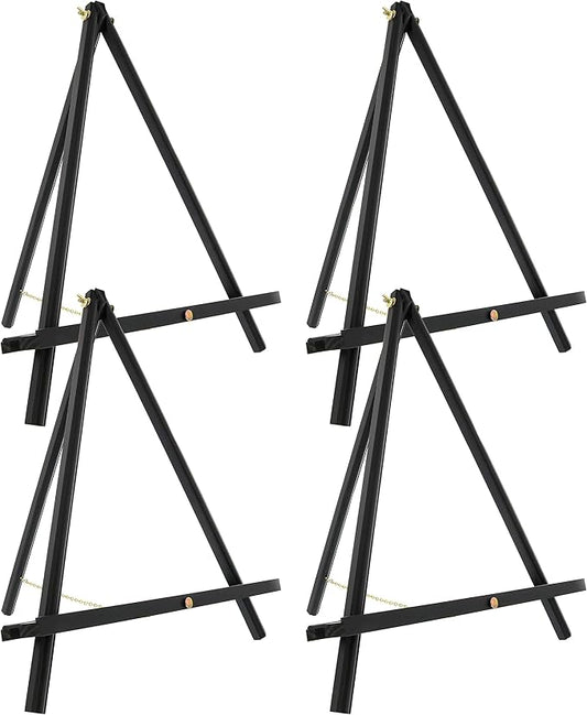 U.S. Art Supply 16" Black Wood Tabletop Easel by USArtSupply