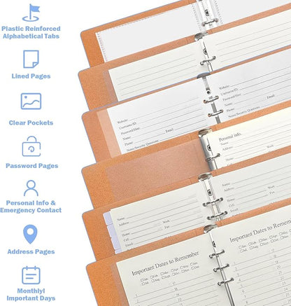 Reﬁllable Address Book with Alphabetical Tabs, Large Prints, Easy - Image 4