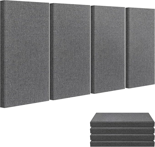 23.62" X 11.81" X 2" Fiberglass Wall Panel, 4 Pack Acoustic Panels, Acoustic by UMIACOUSTIC