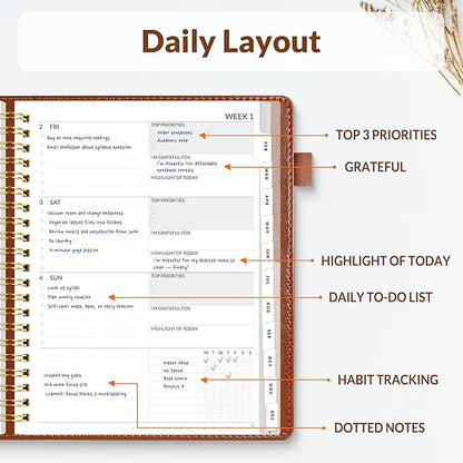 SUNEE 2026 Planner 8.5" x 11" – Dated Productivity Planner - Image 2