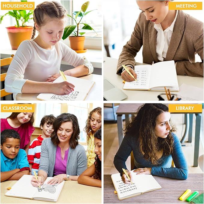 5 Pack Journal Notebook Bulk for School, Feela Hardcover Business Notebooks - Image 7