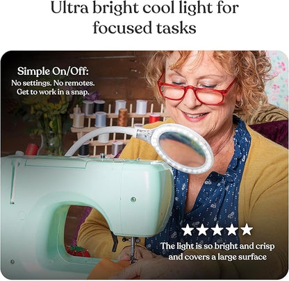 Brightech LightView Pro Flex 2 in 1 Magnifying Desk Lamp, 1.75x Light Magnifier - Image 3