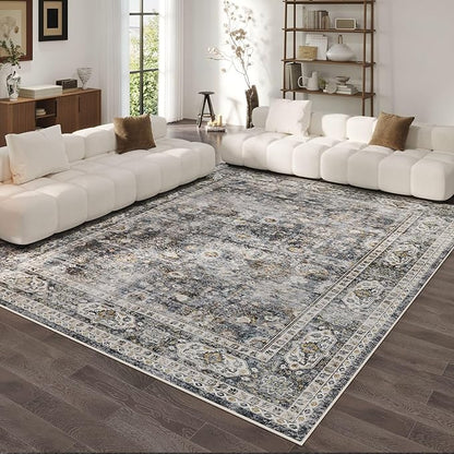 Rugcomf Living Room Rug 6x9 Rug Machine Washable Boho Soft Area Rug Non Slip by Rugcomf