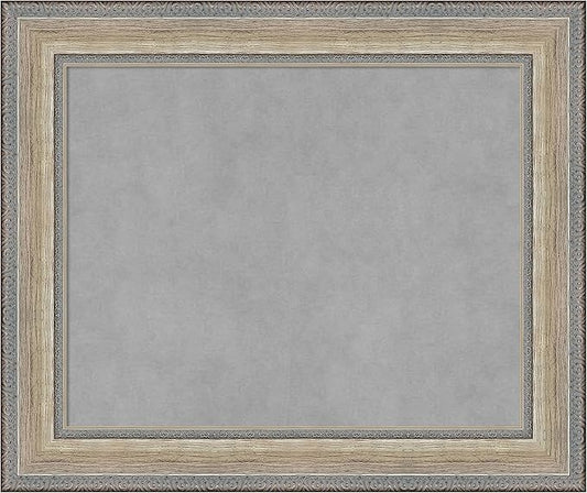 Amanti Art Silver Framed Magnetic Board 21x25 Small Vision Board by AmantiArt