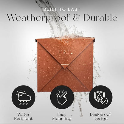 NACH Mailboxes for Outside Wall Mount, Waterproof Mailboxes for Outside - Image 4