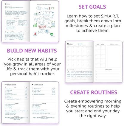 Wyze Planner Undated Daily Planner – 1-Year B5 Productivity Organizer - Image 3
