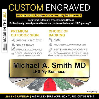 Personalized Name Plate with Choice of Mounting - Image 2
