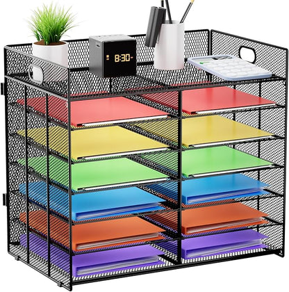Marbrasse Desktop Literature Organizer, Mesh Paper Organizer, Desk Organizers by Marbrasse