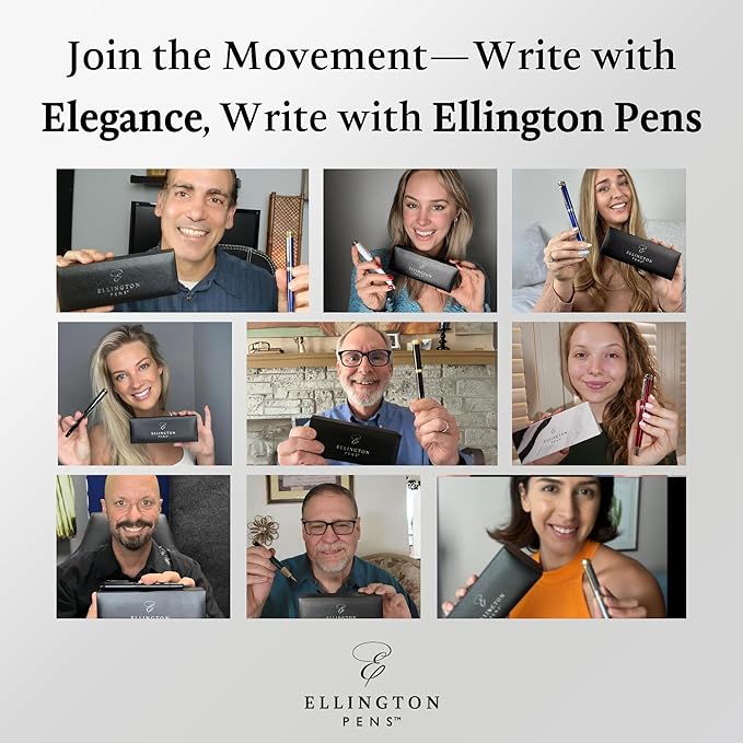Ellington Pens Luxury Fountain Pen Set- Smooth Medium Nib- Includes 3 Ink - Image 7