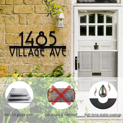 Metal House Numbers for Outside, Address Numbers for House, Address Signs for - Image 2