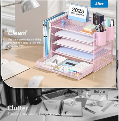 OPNICE Desk Organizer, 5-Tier Paper File Organizer - Image 5