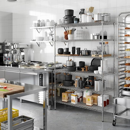 Regal Altair 21" Deep x 48" Wide x 74" Height Wire Shelving Kit | 6-Tier | NSF - Image 5