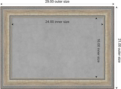Amanti Art Silver Framed Magnetic Board 21x29 Medium Vision Board - Image 3