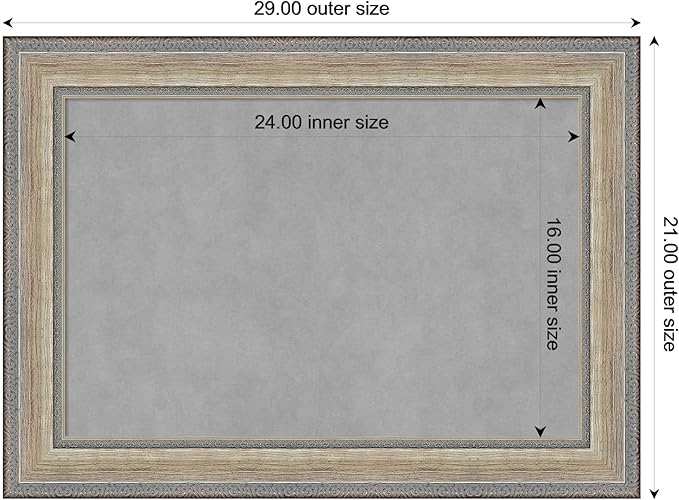 Amanti Art Silver Framed Magnetic Board 21x29 Medium Vision Board - Image 4