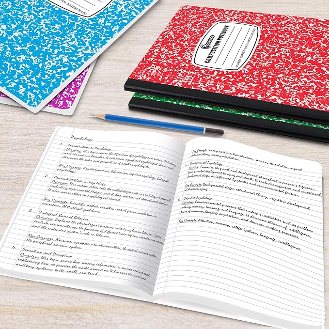 Rosmonde 50 Pack Bulk Composition Notebooks College Ruled, 200 Pages, 9-3/4 x - Image 7