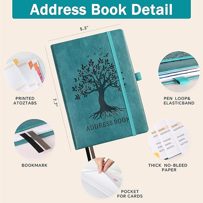 ZXHQ Address Book with Colorful Alphabetical Tabs - Image 7