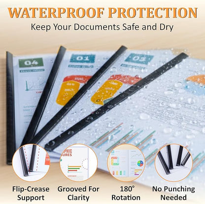 10 Pack Report Covers with Sliding Bar - Image 7