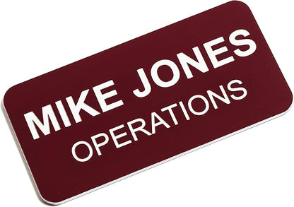 Custom Engraved Name Tag Badges – Personalized Identification by ProvidenceEngraving