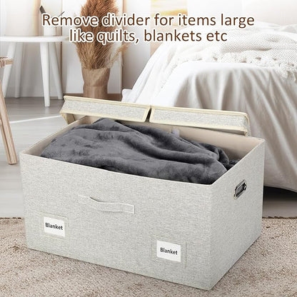 Graciadeco 75 Quart Extra Large Decorative Collapsible Storage Bins - Image 6