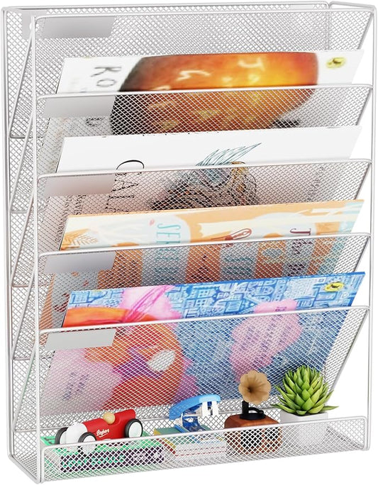 GDINDINFAN Wall File Organizer Holder Mesh Hanging Paper Document Holder by GDINDINFAN