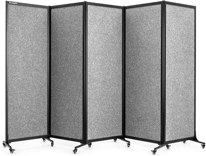 Upgrade Version Room Partition and Divider, Freestanding Rolling Dividers by StrongBird