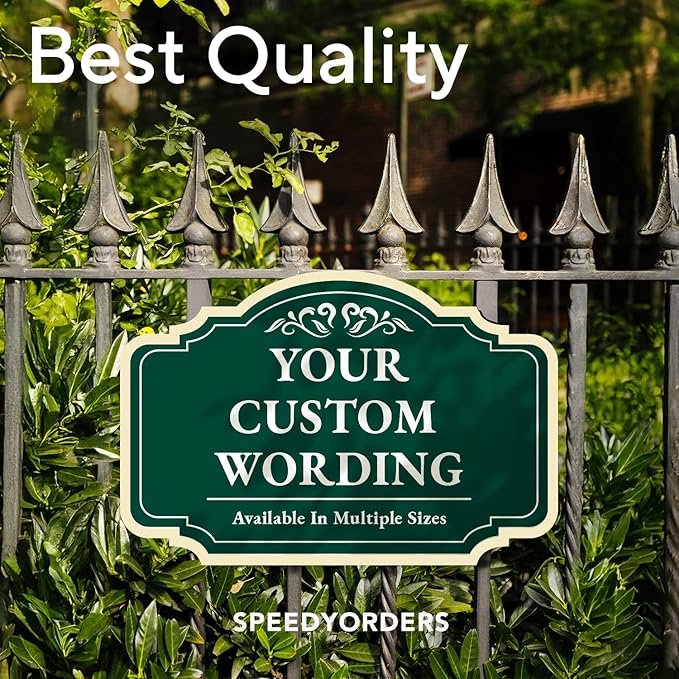 Personalized Green Outdoor Metal Sign, 30x24 In, Waterproof, USA Made - Image 7