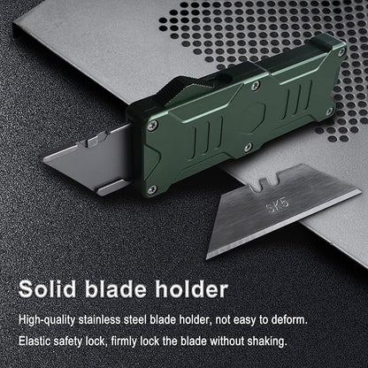 Caressolove Switch Blades Knife Push Button, Aviation Aluminum EDC Box Cutter - Image 5