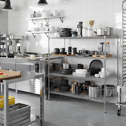 Regal Altair 24" Deep x 54" Wide x 54" Height Wire Shelving Kit | 4-Tier | NSF - Image 5