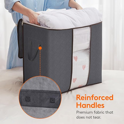 Lifewit 6 Packs 100L Clothes Storage Bag, Storage Bins - Image 3