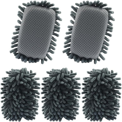 Biaungdo 5 Pack Washable Whiteboard Eraser, Microfiber Shag Dry Eraser by Biaungdo
