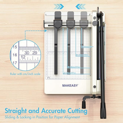 Paper Cutter 12 Inch, Heavy Duty Paper Cutter - Image 7