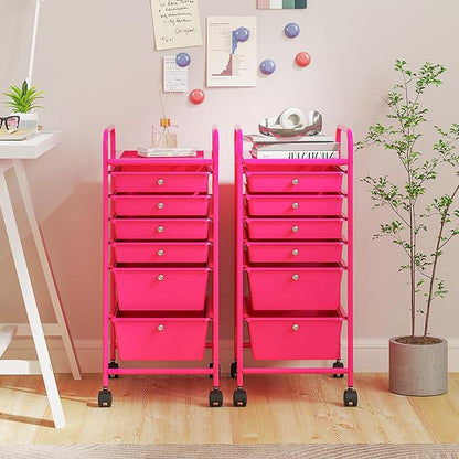 RELAX4LIFE 6-Drawer Rolling Storage Cart - Image 2