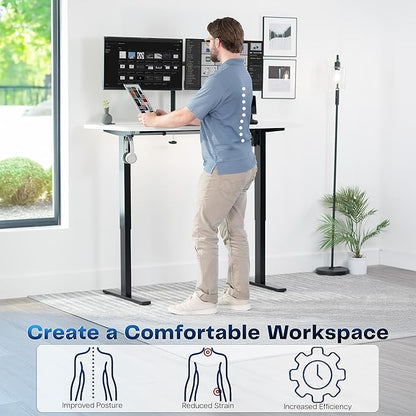 VIVO Electric 55 x 28 in Standing Desk, Memory Height Adjustment, 1B Series - Image 4