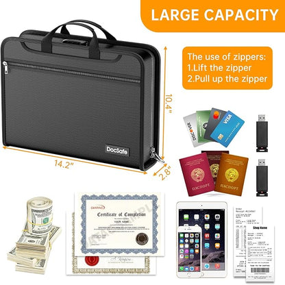 DocSafe Accordion File Organizer Bag - Image 3