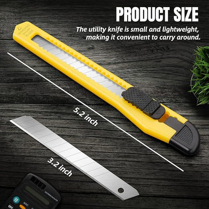 TIFICAL 42 Pack Box Cutter Retractable, 9MM Snap-Off Blade Utility Knife - Image 5
