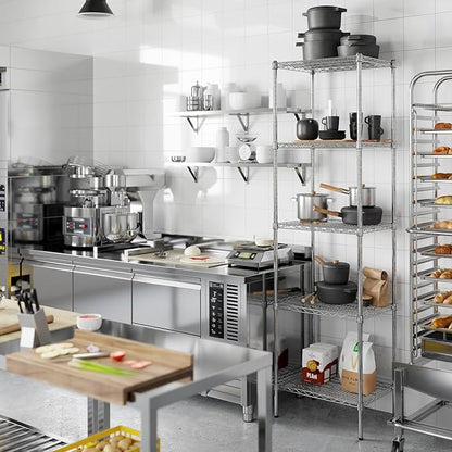 Regal Altair 18" Deep x 24" Wide x 86" Height Wire Shelving Kit | 5-Tier | NSF - Image 7