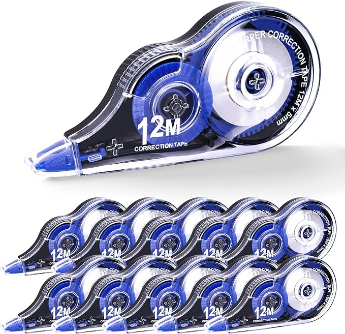 Correction Tape, 10 Pack Correction Tape Easy To Use Applicator by Sifniea