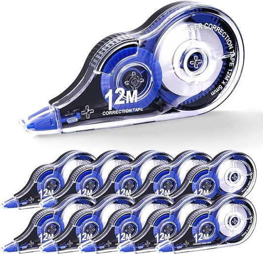 Correction Tape, 10 Pack Correction Tape Easy To Use Applicator by Sifniea