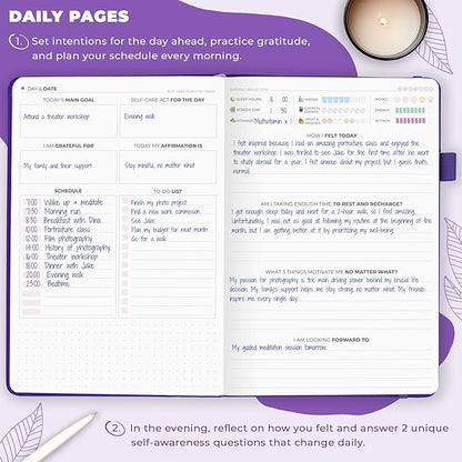 Clever Fox Self-Care Journal – Daily Reflection Notebook – Mental Health & - Image 4