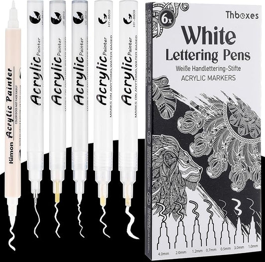 Thboxes White Pens Set by Thboxes